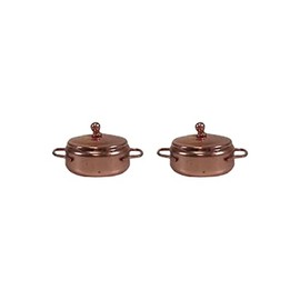 Rossi Rosa Copper Pots Set 2 Pieces, Multi-Colour, One Size