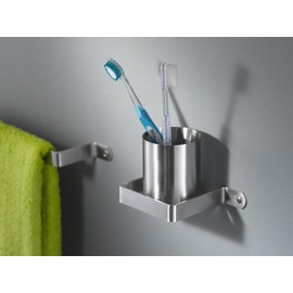 HACEKA IXI Becherhalter, Edelstahl, gebürstet, 1118154