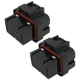 OTOTEC 2 x 34 Pin 3 Pin AMP Automotive Connectors Waterproof Female Plastic Cable Connector Housing for Most Car Models