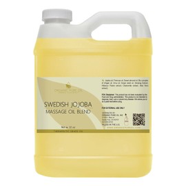Organic Pure Oil Jojoba swedish massage oil non-gmo deep organic therapeutic blend 32 oz bulk