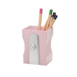 balvi Original Sharpener Pencil Case for Pencil Sharpener Light Pink Colour