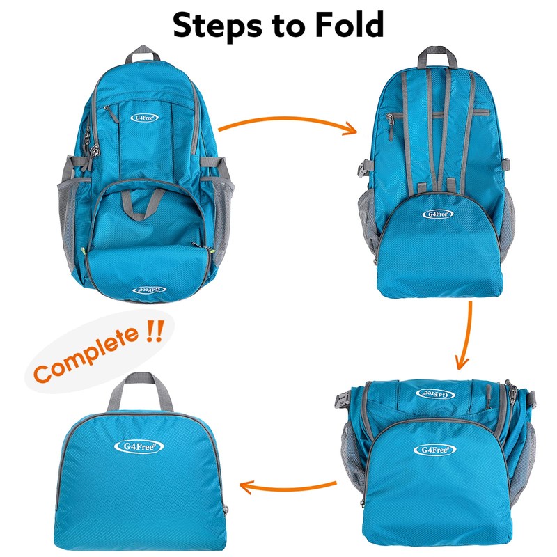 G4Free 40L Lightweight Packable Hiking Backpack, Waterproof Travel Daypack