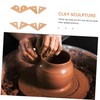 KONTONTY 8pcs Pottery Clay Tools Ergonomic Carving Shaping and Cutting