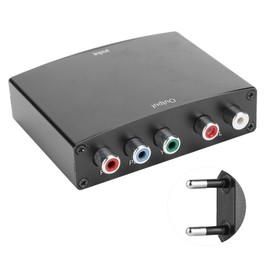 HD Video Converter HDMI to 5RCA RGB Color Difference Component Interface YPbPr R/L Audio Adapter