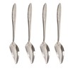HONBAY 4PCS Stainless Steel Bird Feeder Spoons Parrot Feeding Scoops