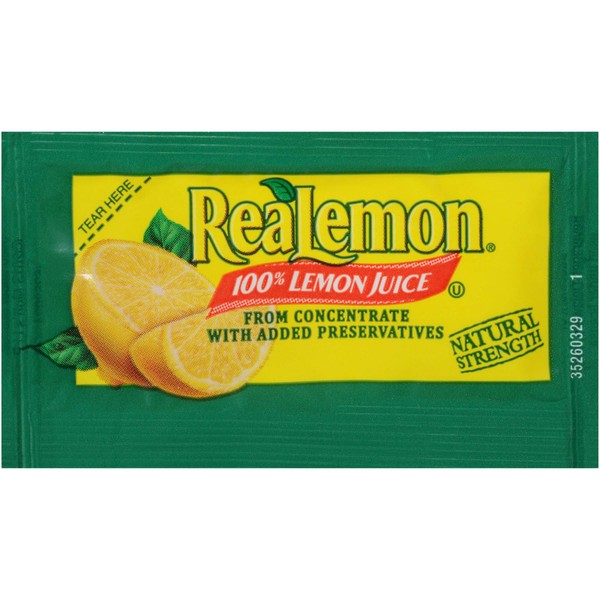 REALEMON Single Serve Lemon Juice, 4 gr. (Pack of 200)