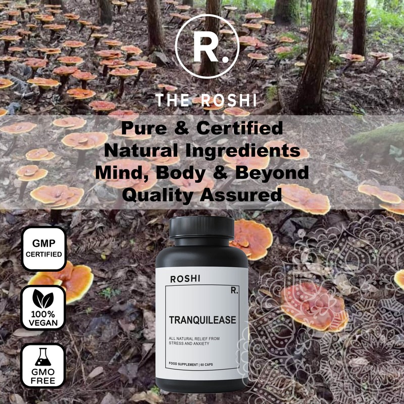 Roshi TranquilEase – Natural Stress Relief and Relaxation Support Supplement