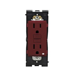 Leviton 15 Amp Renu Self-Test Tamper-Resistant GFCI Outlet, RGF15-DG, Deep Garnet