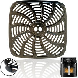 QLRGNE 8QT Square Air Fryer Grill Plate for Gourmia GAF824 Air Fryers, Upgraded Air Fryer Grill Pan Crisper Plate Tray Rack Insert Grate Grid Shelf for Gourmia 8QT Air fryer, Nonstick, Dishwasher Safe