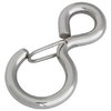 Mizumoto Stainless Steel Eye Hook, Wire Diameter 0.2 inch (6 mm), Length 2.7 inches (68 mm), B1583