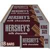 HERSHEY'S Milk Chocolate King Size, Candy Bars, 2.6 oz (18