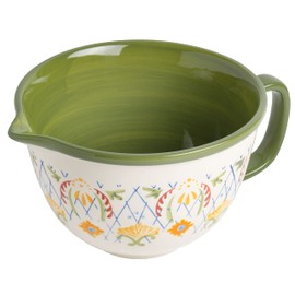Laurie Gates by Gibson Hand Painted Tierra Mix and Match Bakeware Set, Batter Bowl (2qt), Assorted