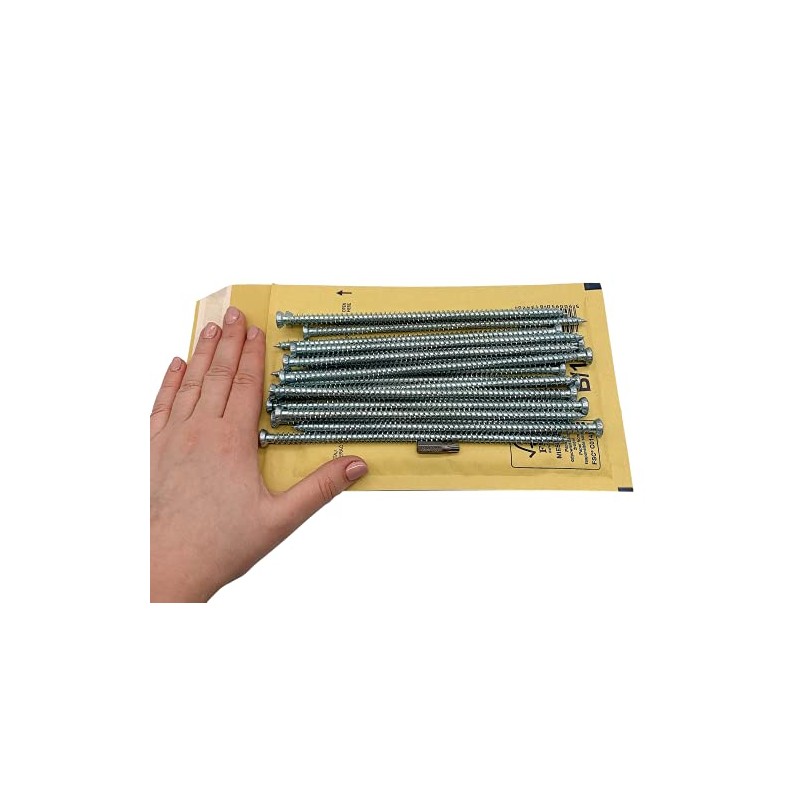 (Pack of 20) Galvanised Steel 7.5 x 182 mm Concrete