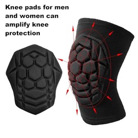 Men Women Knee Pads for Skating Soccer Dancing Climbing, Soft Elastic Work Knee Protector for Fitness Yoga Bike, Breathable Anti-slip Knee Compression