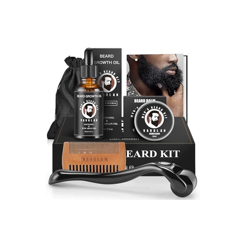 Varolan Kit de Crecimiento y Aseo de Barba - Aceite