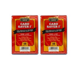 Cardboard Gold Card Saver 1 - Semi-Rigid Card Holder for PSA/BGS Card Grading Submission - Pack of 50 (2)