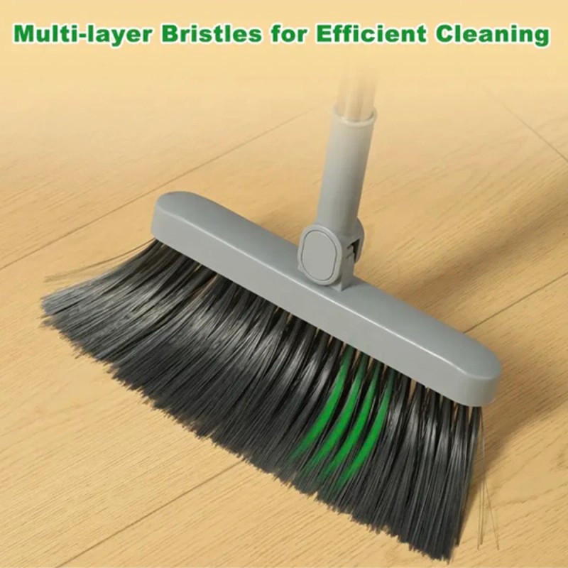 Broom and Dustpan Set Lightweight Upright Lobby Broom and Dust