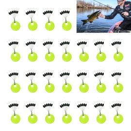 150 Pieces Rubber Stopper Fishing, 6 in 1 Rubber Beads Fishing, Small Line Stoppers for Trout, Fishing Stopper for 0.1-0.43 mm Fishing Line, Oval Stopper for Sinker and Fishing Float, Fishing