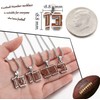 SKQIR Sillver Football Number Necklaces for Boys Number：6