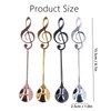 304 Stainless Steel Spoon Innovative Musical Notes Stirring Spoon for