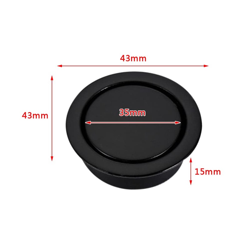 FEEIMOL Pack of 4 Tatami Hidden Handles Embedded Pull Ring