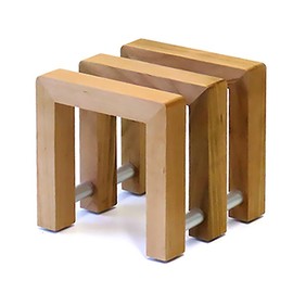 Tosa Ryu SK-301 Ko-shaped Cherry Blossom Cutting Board Stand, Natural Size: Approx. W 4.0 x D4.3 x H4.0 inches (10.2 x 10.2 x 10.2 cm)