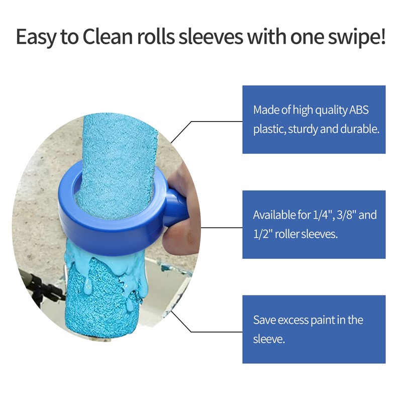 Rierdge Paint Roller Cleaner, Paint Removal Scraping Paint Roller Cleaning