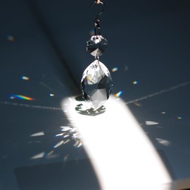 Goldenhaitai 12pcs Crystal Sun Catcher, Hanging Crystals Chandelier Prisms for Windows, Rainbow Manufacturer, Home Decoration