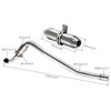 REBEKAMODS 32mm High Performance Big Bore Exhaust Muffler Silencer Pipe