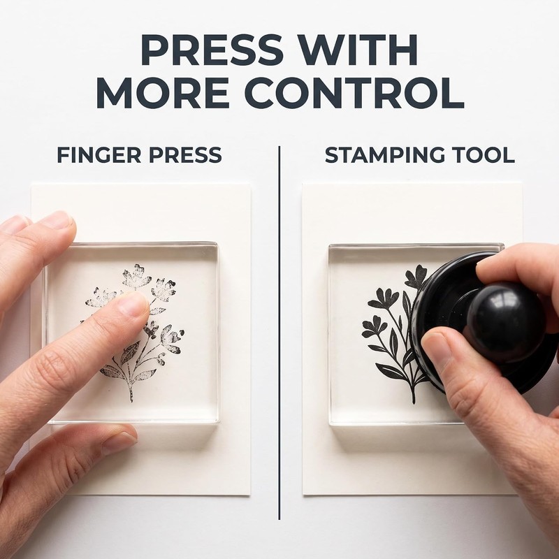 Black Acrylic Stamping Pressure Tool for Decorative Clear Stamps Scrapbooking