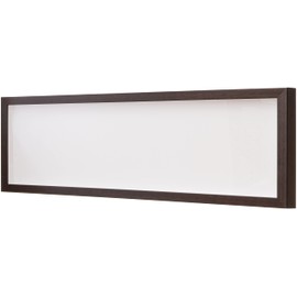 4x12 Shadow Box Frame Traditional Walnut Finish | 1" Depth of Usable Space| Interior Size 4x12 or 12x4 in| UV Resistant Acrylic, Acid-Free Backing, Wall Hangers | Made in USA