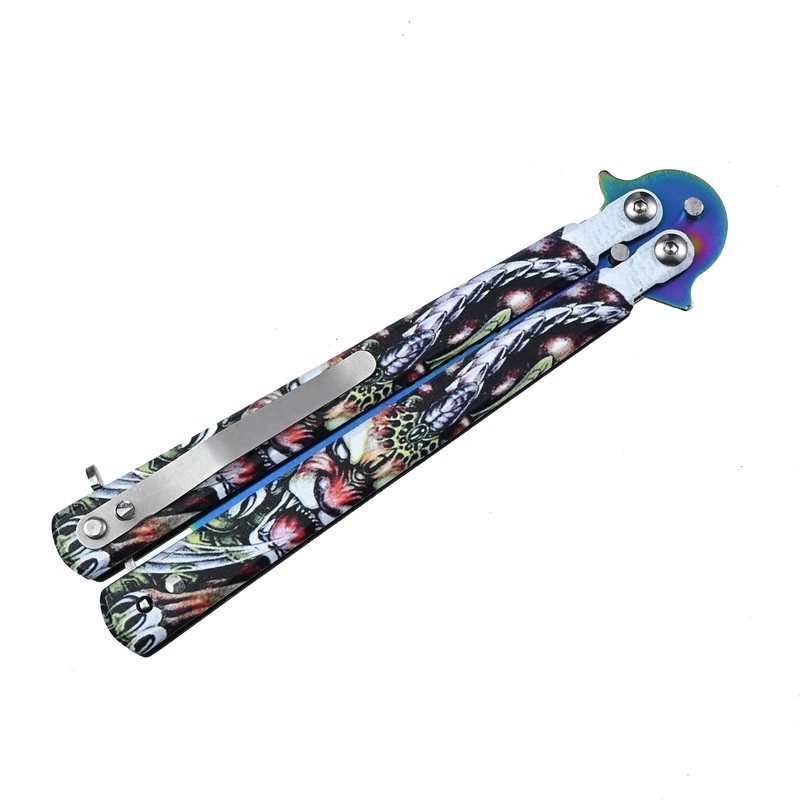 Stainless Steel Metal Hair & Beard Comb, Multifunctional Folding EDC