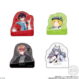 BANDAI Colorful Peach Cara Magnets, 14 Pieces, Candy Toy, Gum