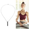 Mindful Breathing Necklace, Portable Stainless Steel Anxiety Necklace, Breathwork Tool