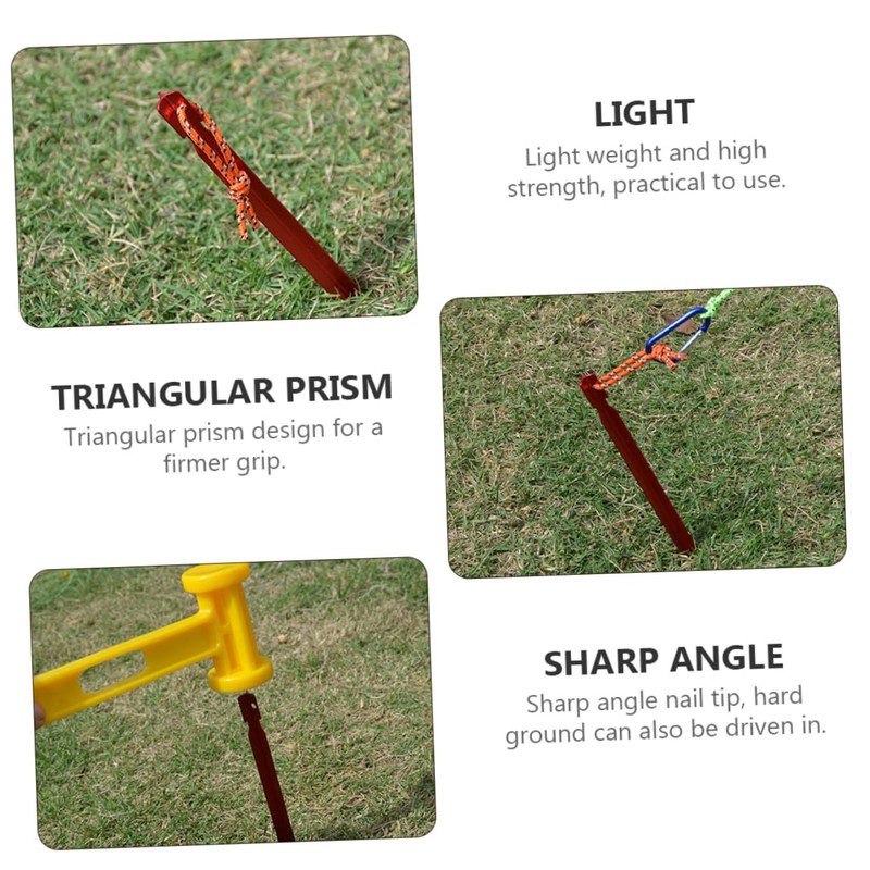 Mipcase Tent Nails Durable Lightweight Camping Pegs with Easy Pull