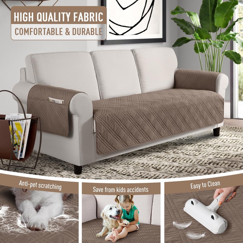 TAOCOCO Waterproof Couch Covers for Pets Dogs with Non Slip