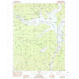 YellowMaps Trinity Dam CA topo map, 1:24000 Scale, 7.5 X 7.5 Minute, Historical, 1982, Updated 1982, 26.7 x 22 in - Tyvek