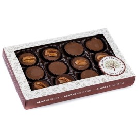 Millican Pecan Chocolate Pecan Butter Cup Candy | 12 Pcs | 8 oz Gift Box | Millican Pecan | TX - Milk Chocolate