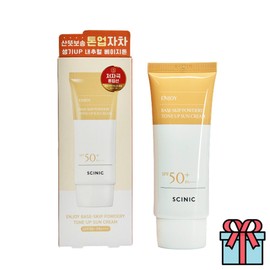 Scynic SCINIC Enjoy Foundation Keep Matte Tone-Up Sun Cream Natural Beige + Free Gift (Random), 5 Pieces, 60g / 싸이닉 엔조이 파데스킵 보송톤업 선크림 내추럴베이지 + 사은품(랜덤), 5개, 60g
