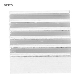 100pcs 9x4x9mm Aluminum Heat Sink Radiator with Adhesive for Amplifier Board PCB IC