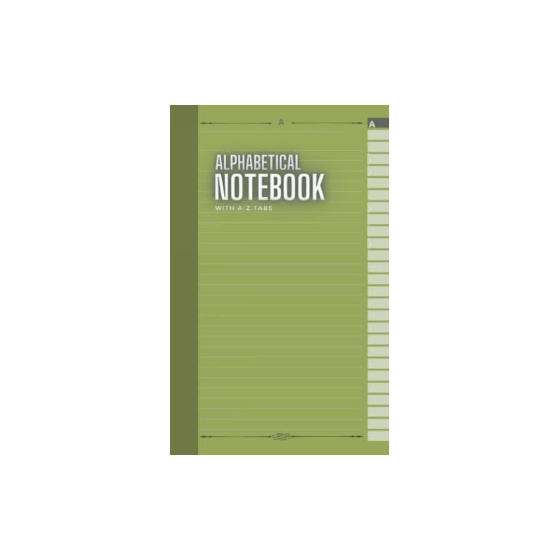 Alphabetical Pocket Notebook with A-Z Tabs: This could be the