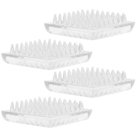 4pcs Furniture mat Furniture Grippers Carpet Savers Sofa Castor Cups Sofa feet Protectors Plastic Spiked Caster Cups Wheel Caster Cups Chair feet Protectors Plastic Nails Floor
