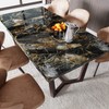 VEELIKE 15.7''x118'' Glossy Slate Gold Marble Countertop Contact Paper Waterproof