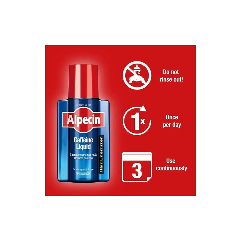 Alpecin Champú C1 Cafeína 8.45 Fl Oz Alpecin After Shampoo