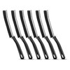 L4W Crevice Brush, 6Pcs, 10001 - Black Plastic & Stainless