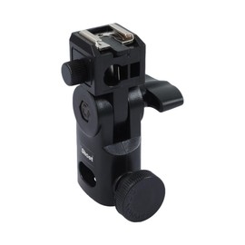 iShoot IS-GII Universal Flash Holder Umbrella Bracket Speedlite Support with Metal Hot Shoe Mount for Studio Flash Light Stand