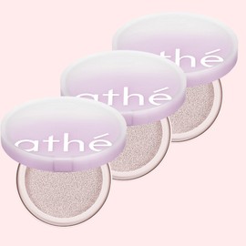 Ate Vegan Relief Tone-Up Sun Cushion Misty Purple SPF+ PA++++, 3 pieces / 아떼 비건 릴리프 톤업선쿠션 미스티퍼플 SPF+ PA++++, 3개