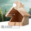 Solid Wood Blackbird Nesting Box - Weatherproof & Untreated, Wooden