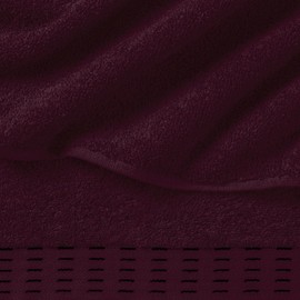 MALLONI HOME Ultra Soft 6 Pack Cotton Towel Set, Contains 2 Bath Towels 28x55 inch, 2 Hand Towels 16x24 inch & 2 Wash Coths 12x12 inch, Ideal Everyday use, Compact & Lightweight - Burgundy