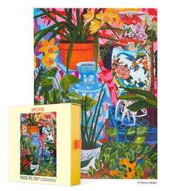 Tropical Vases Floral Still Life | 1000 Piece Jigsaw Puzzle